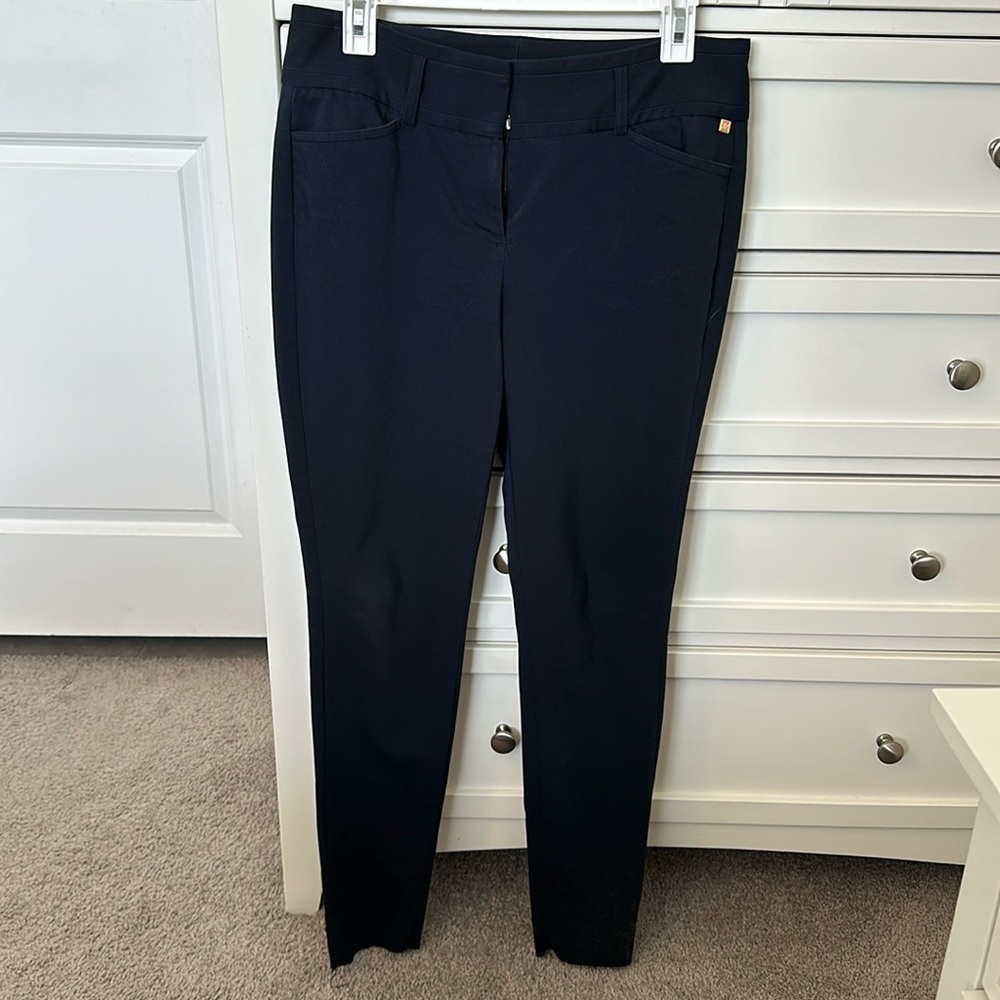 Navy blue skinny slacks